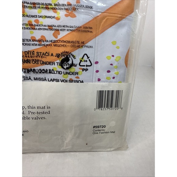 VTG 1994 INTEX The Wet Set Fashion Mat "Lets Boogie" Air‎ Pool Float 72" x 27" - Picture 7 of 8